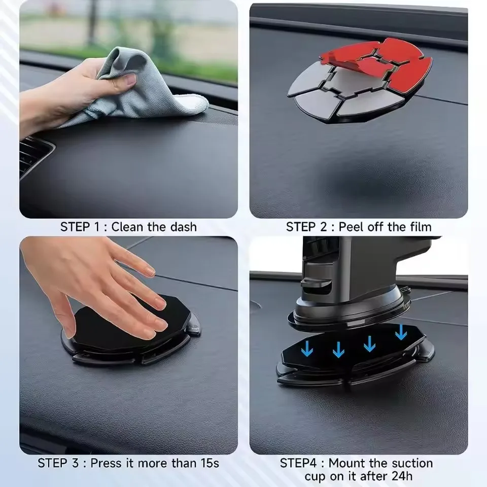 Car Mount Phone - Support de téléphone adhésif pour tableau