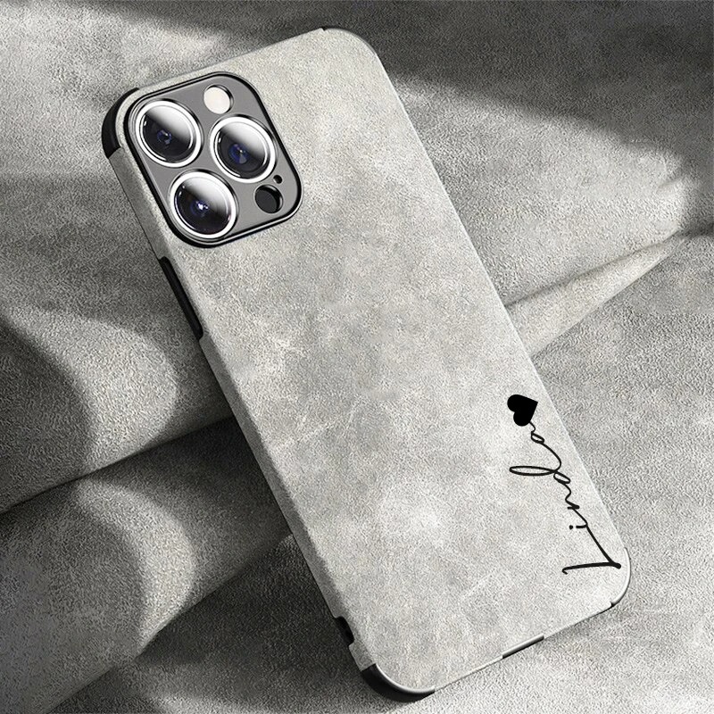 Phone Accessories Names - Coque de luxe en cuir lamskin