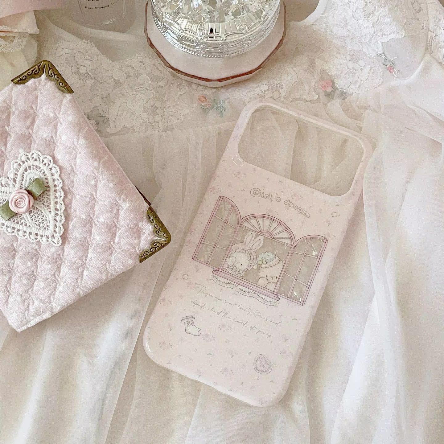 Phone Accessories For Girls - Coque de téléphone Y2K Rose Florale