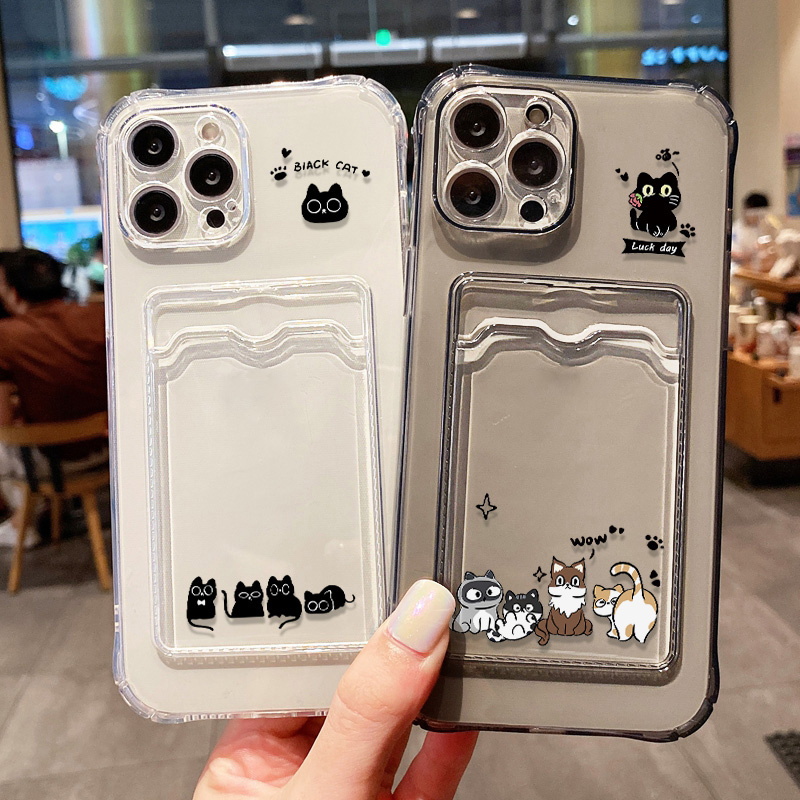 Phone Accessories Are - Coque de téléphone chat noir mignon,