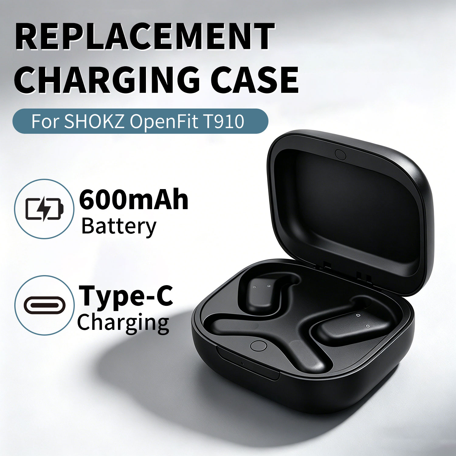 Wireless Earbuds Case - Étui de chargement de remplacement pour
