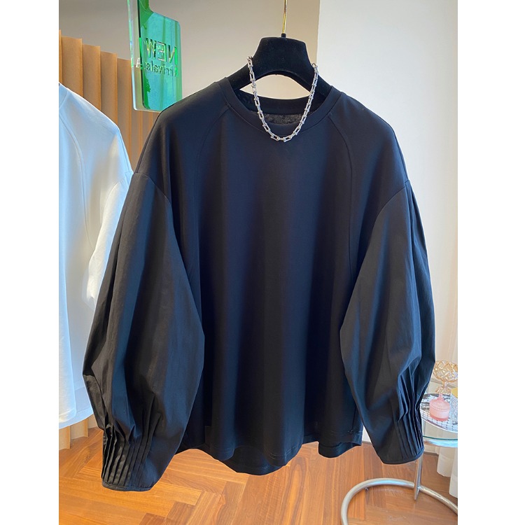 Sweat-shirt blanc ample en cot - Phone Accessories On Top avis et prix