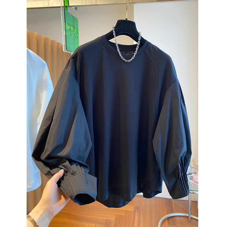 Sweat-shirt blanc ample en cot - Phone Accessories On Top avis et prix