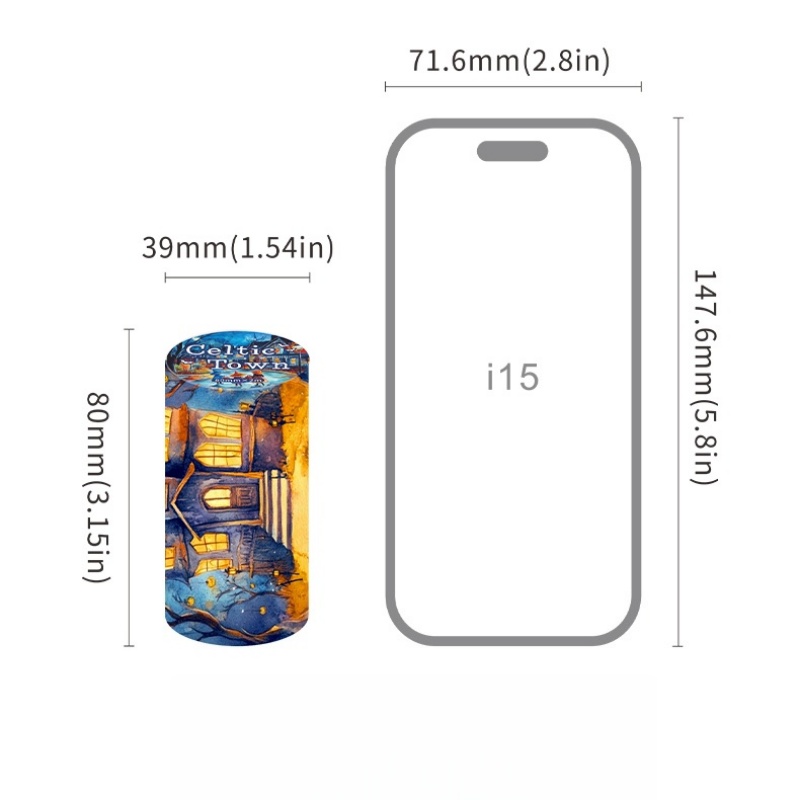 Ensemble de 6 rouleaux - 8 cm  - Phone Accessories Background avis et prix