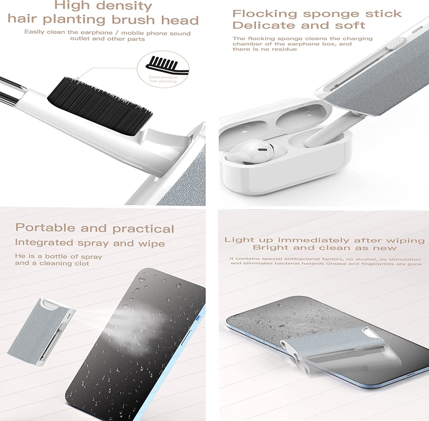 Kit de brosse de nettoyage d'é - Phone Accessories Display avis et prix